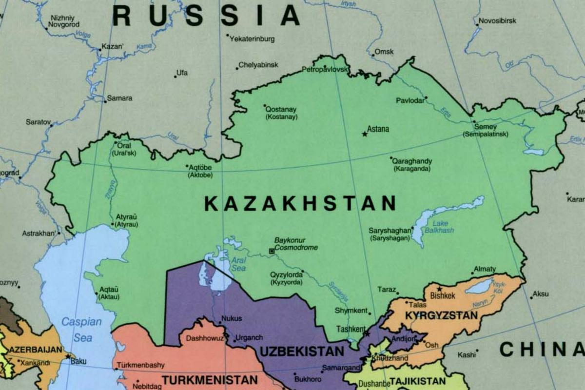 peta dari almaty, Kazakhstan