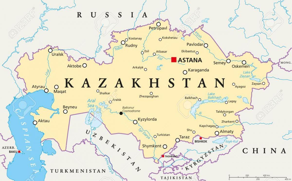 peta dari astana Kazakhstan