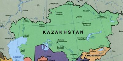 Peta dari almaty, Kazakhstan