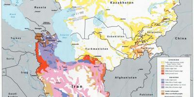 Peta dari Kazakhstan agama