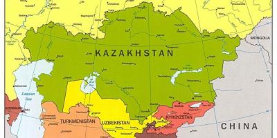 Peta dari Kazakhstan peta asia