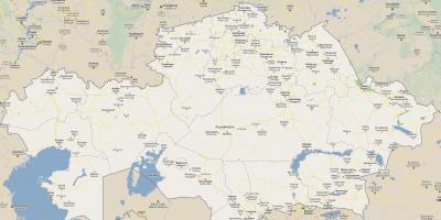 Peta dari Kazakhstan jalan